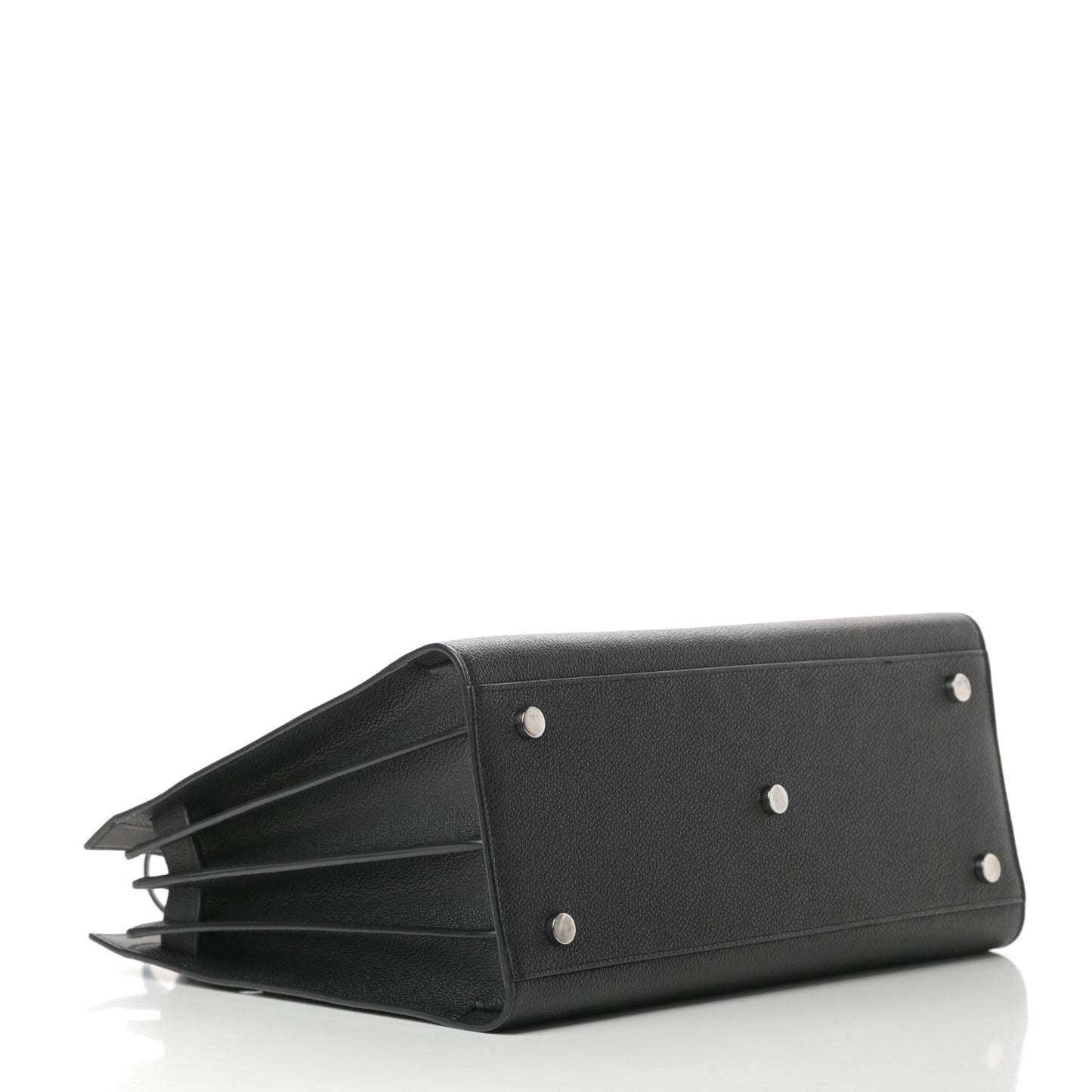 Grained Calfskin Small Sac De Jour Black