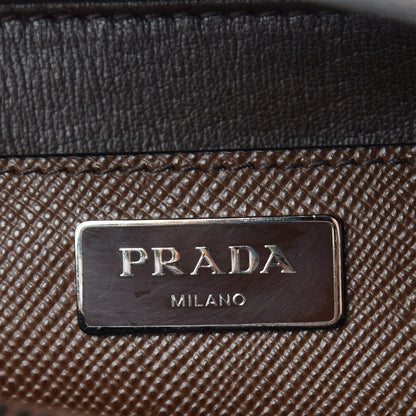Prada Saffiano Cuir Twin Tote Cocoa 6 of 11