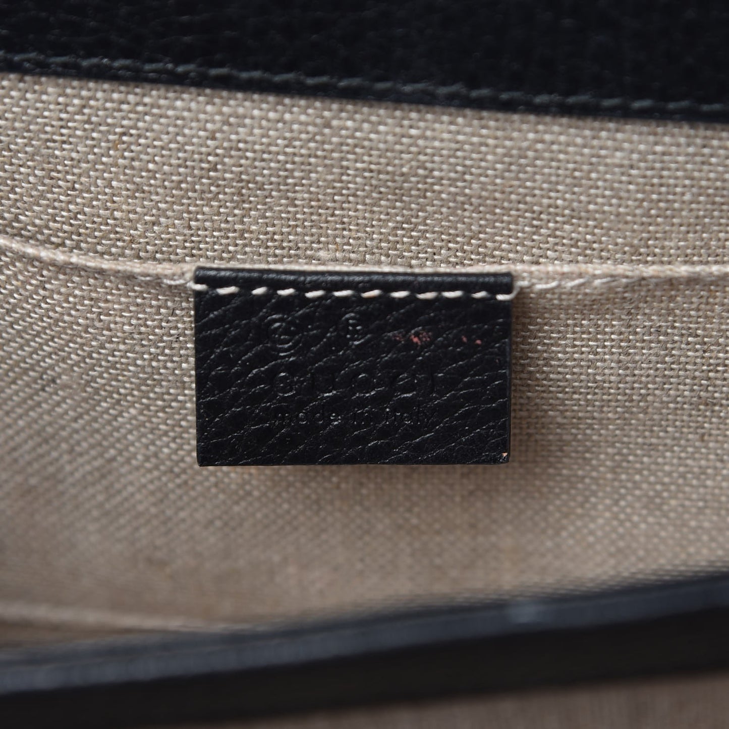 Dollar Calfskin Small Interlocking G Shoulder Bag Black