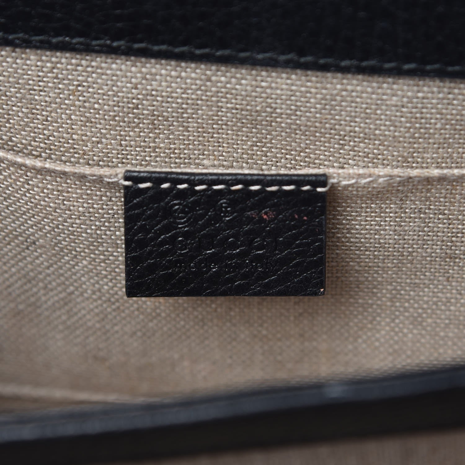 Gucci Dollar Calfskin Small Interlocking G Shoulder Bag Black 6 of 13