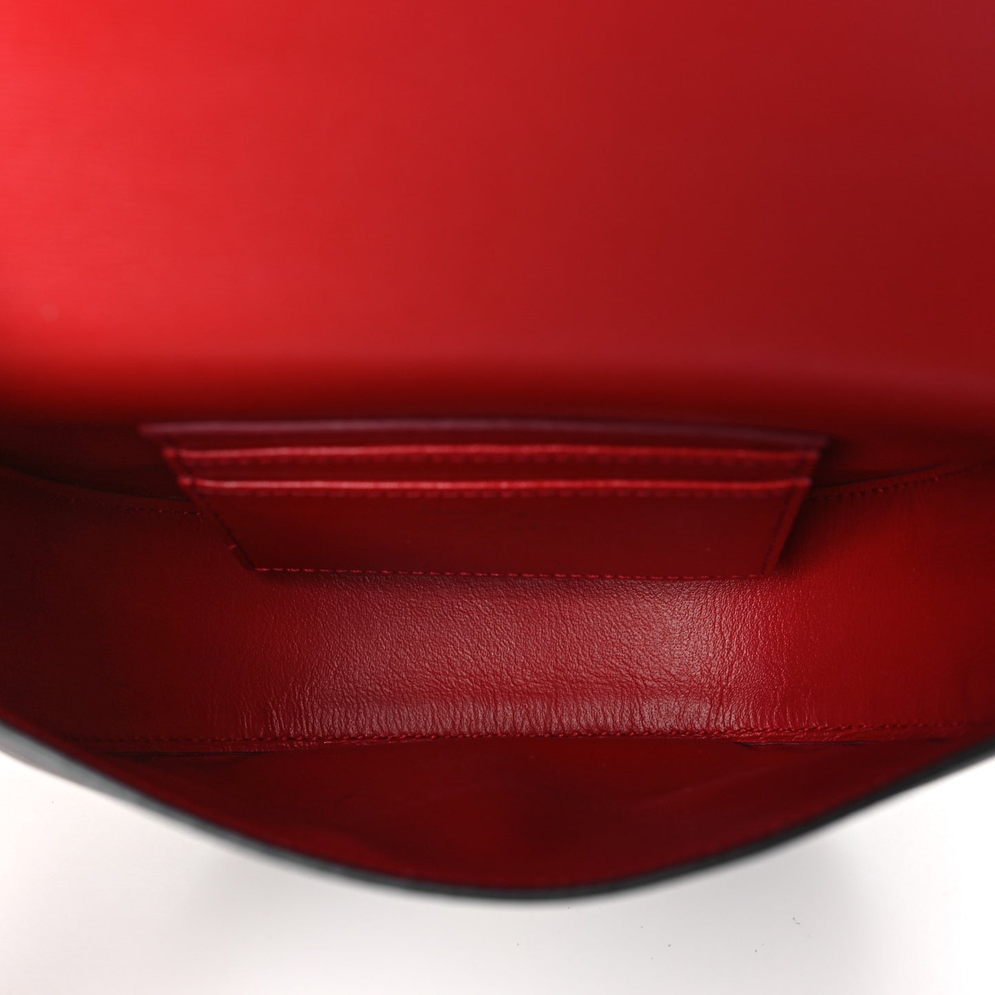 SALVATORE FERRAGAMO Calfskin Gancio City Saddle Bag Black
