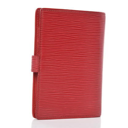 Louis Vuitton Epi Small Ring Agenda Cover Castillan Red 3 of 8