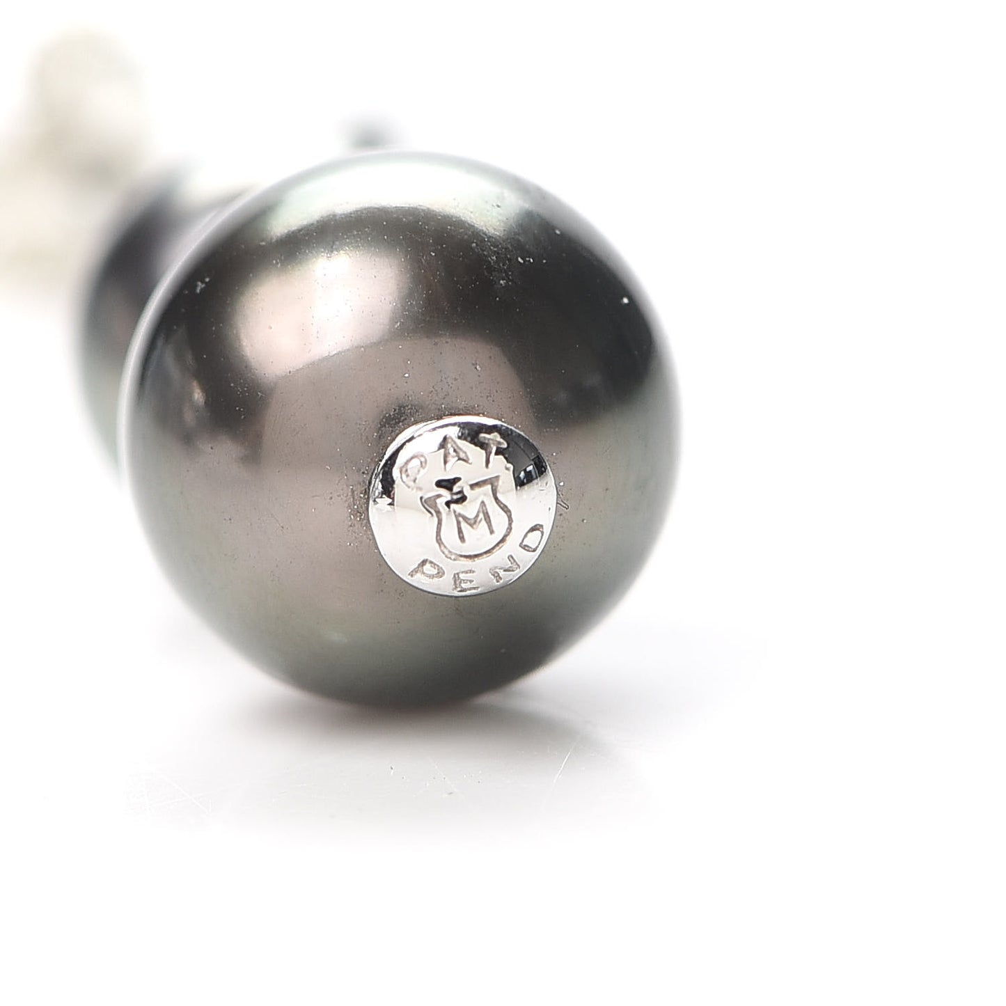 Platinum Diamond Black South Sea Pearl 9mm Pearls in Motion Earrings