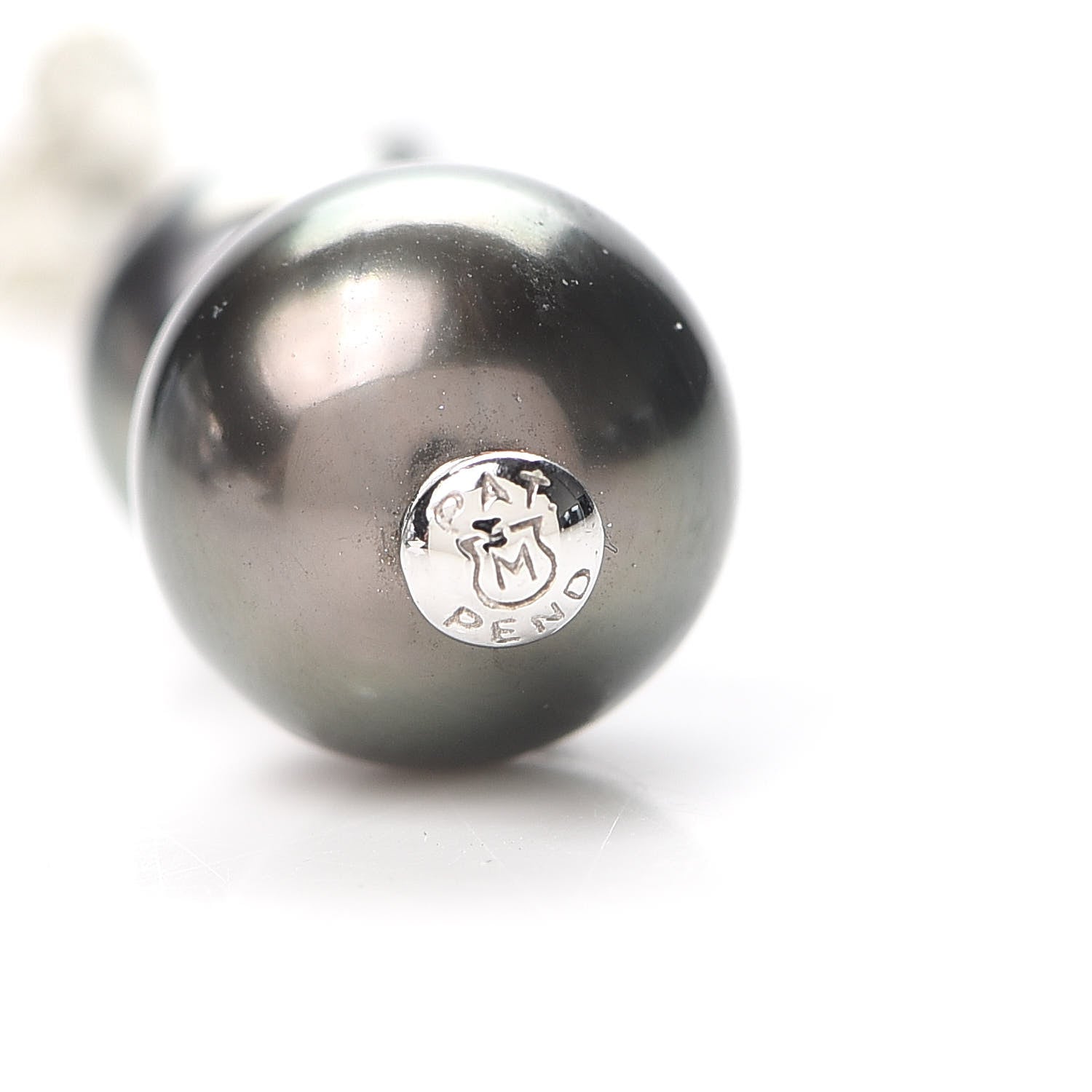 Mikimoto Platinum Diamond Black South Sea Pearl 9mm Pearls in Motion Earrings 3 of 4