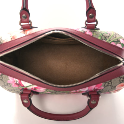Gucci GG Supreme Monogram Blooms Small Boston Beige Multicolor Dry Rose 5 of 10