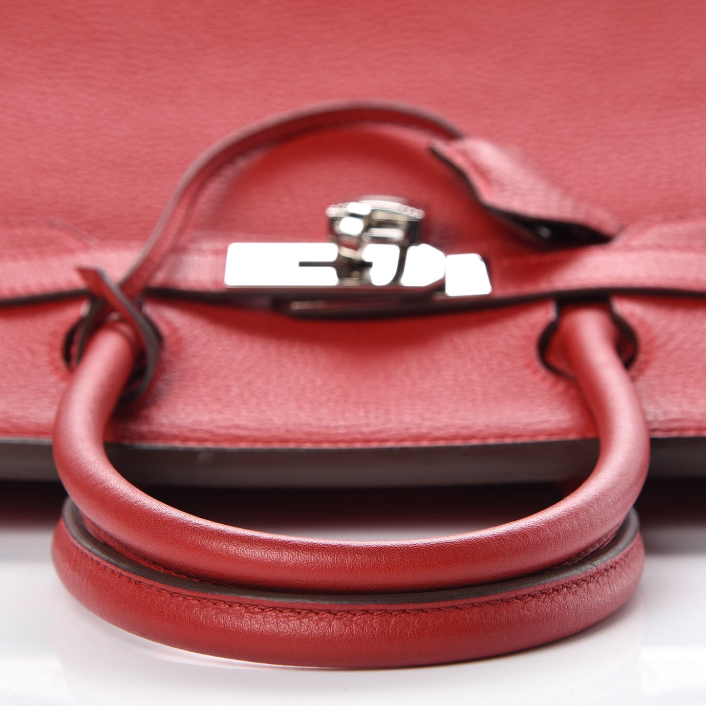 Taurillon Clemence Birkin 30 Rouge Casaque