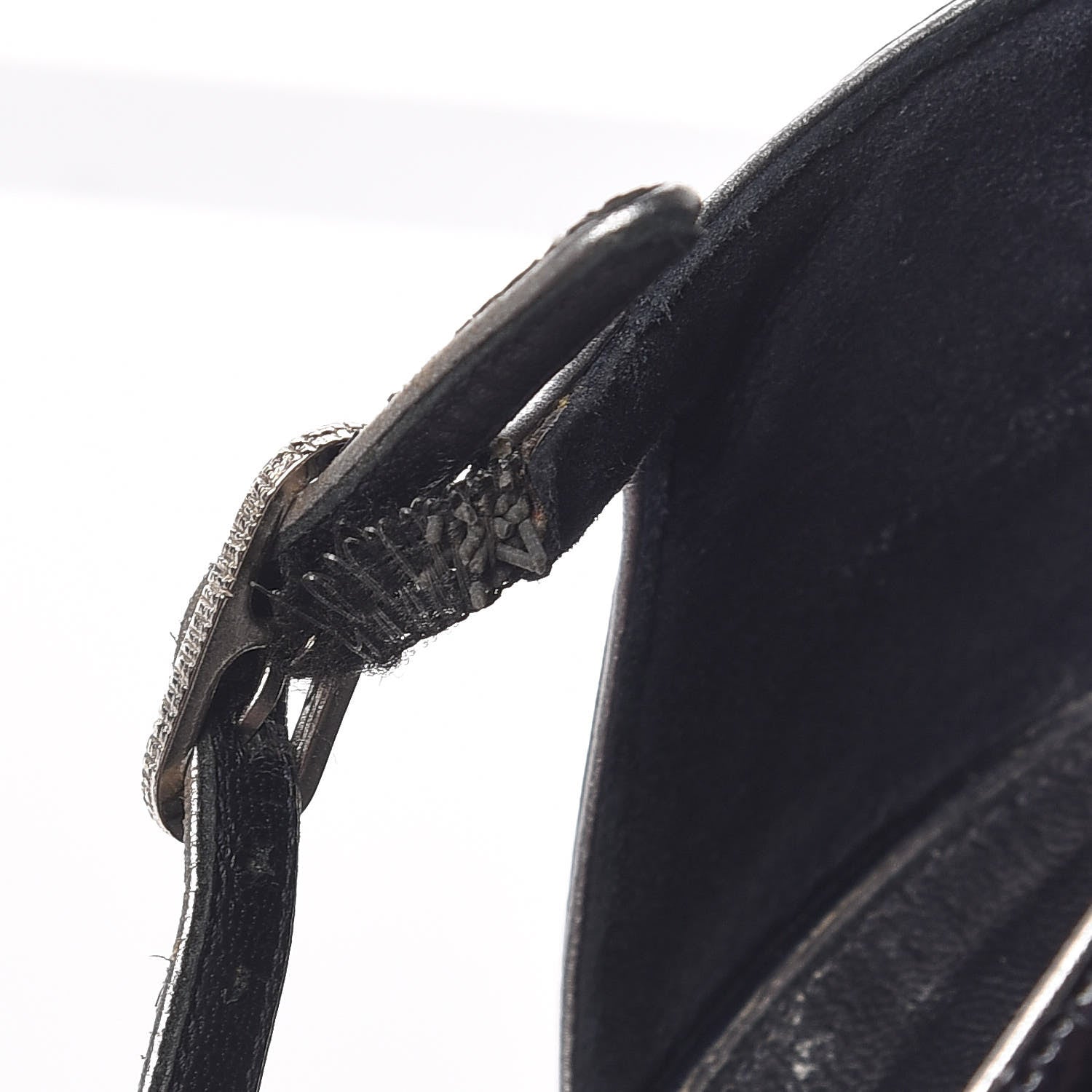 Chanel Patent Chain Sandals 38 Navy 8 of 13