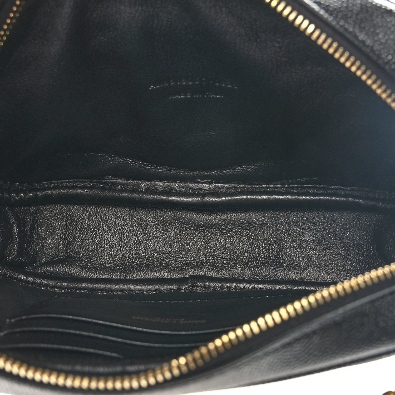 Saint Laurent Grain De Poudre Matelasse Monogram Mini Lou Camera Bag Black 5 of 9