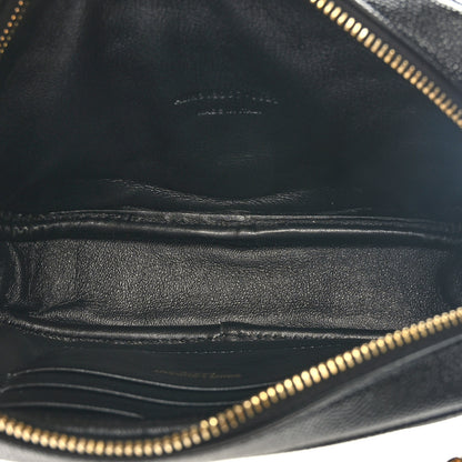 Saint Laurent Grain De Poudre Matelasse Monogram Mini Lou Camera Bag Black 5 of 9