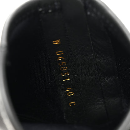 Chanel Stretch Lambskin Cap Toe CC Uniform Short Boots 40 Black 9 of 9
