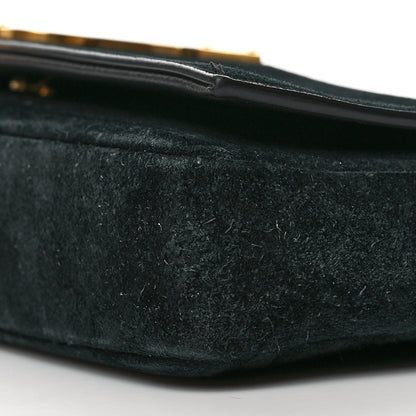 Saint Laurent Suede Monogram Tassel Kate 99 Baguette Bag Black 12 of 12