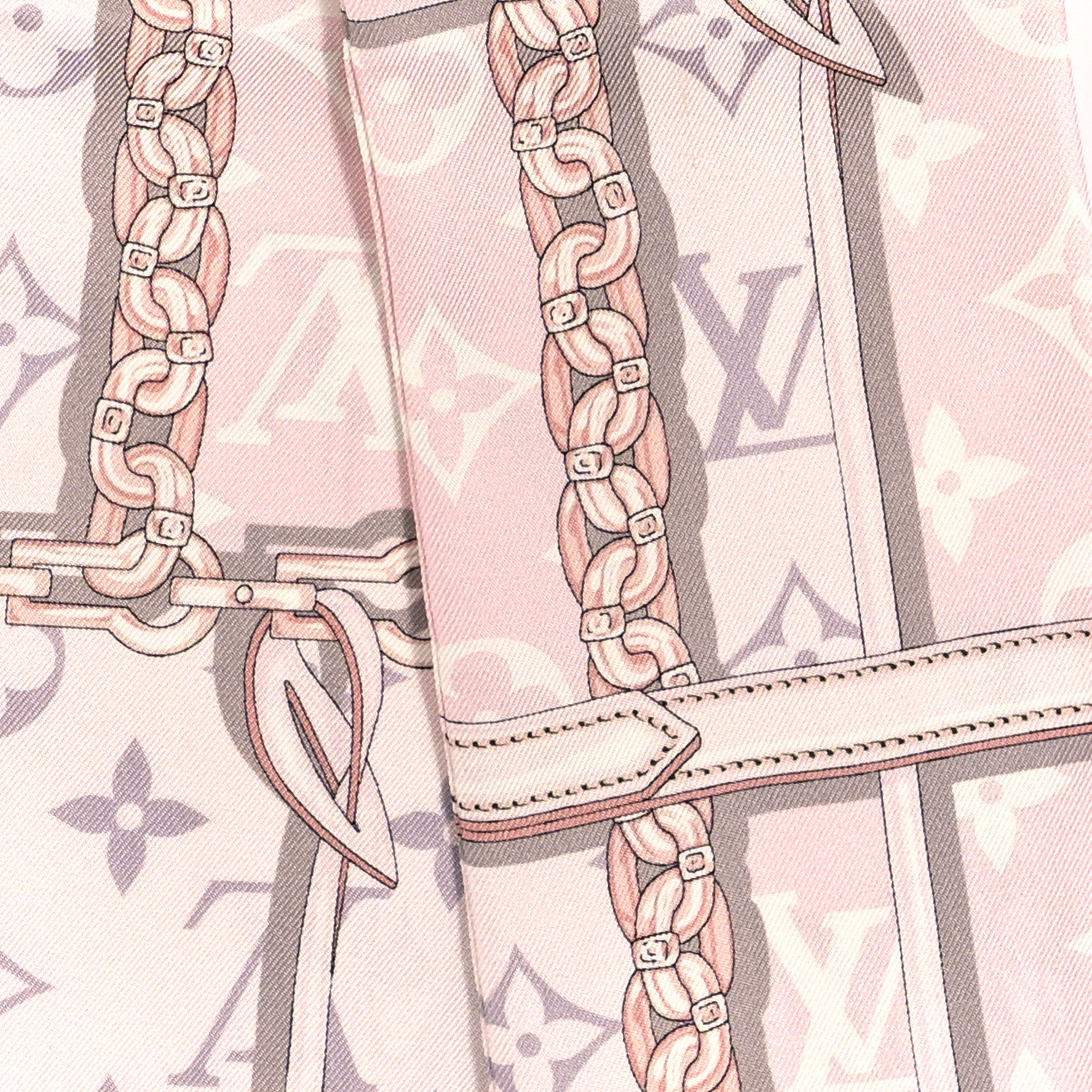 Louis Vuitton Silk Monogram Confidential Bandeau Light Pink 5 of 5