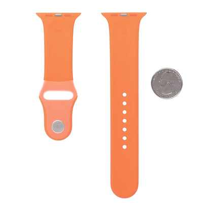 Hermes Silicone 44mm Apple Sports Watch Single Tour Band Orange 2 of 6