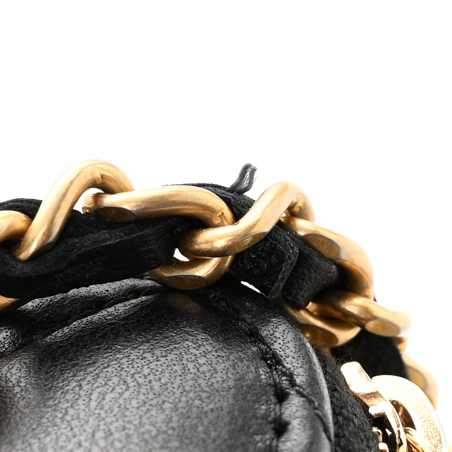 Chanel Lambskin Quilted Metal Mini Top Handle Vanity Case With Chain Black 11 of 12