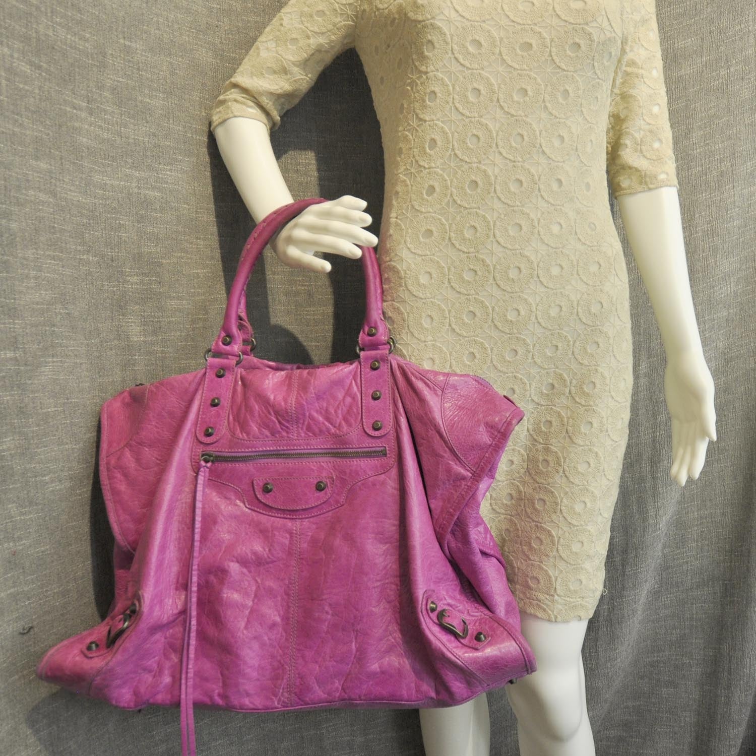 Balenciaga Agneau Weekender Amethyst 12 of 12