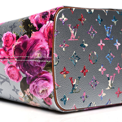 Louis Vuitton Metallic Monogram LV Garden Neverfull MM Silver 10 of 11