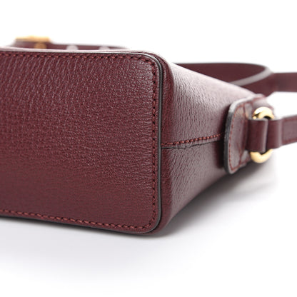 Gucci Textured Calfskin Web Small Ophidia Dome Shoulder Bag Vintage Bordeaux 9 of 12