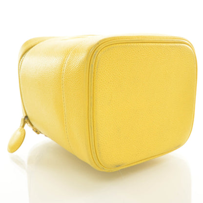 Chanel Caviar Cosmetic Bag Yellow 3 of 11