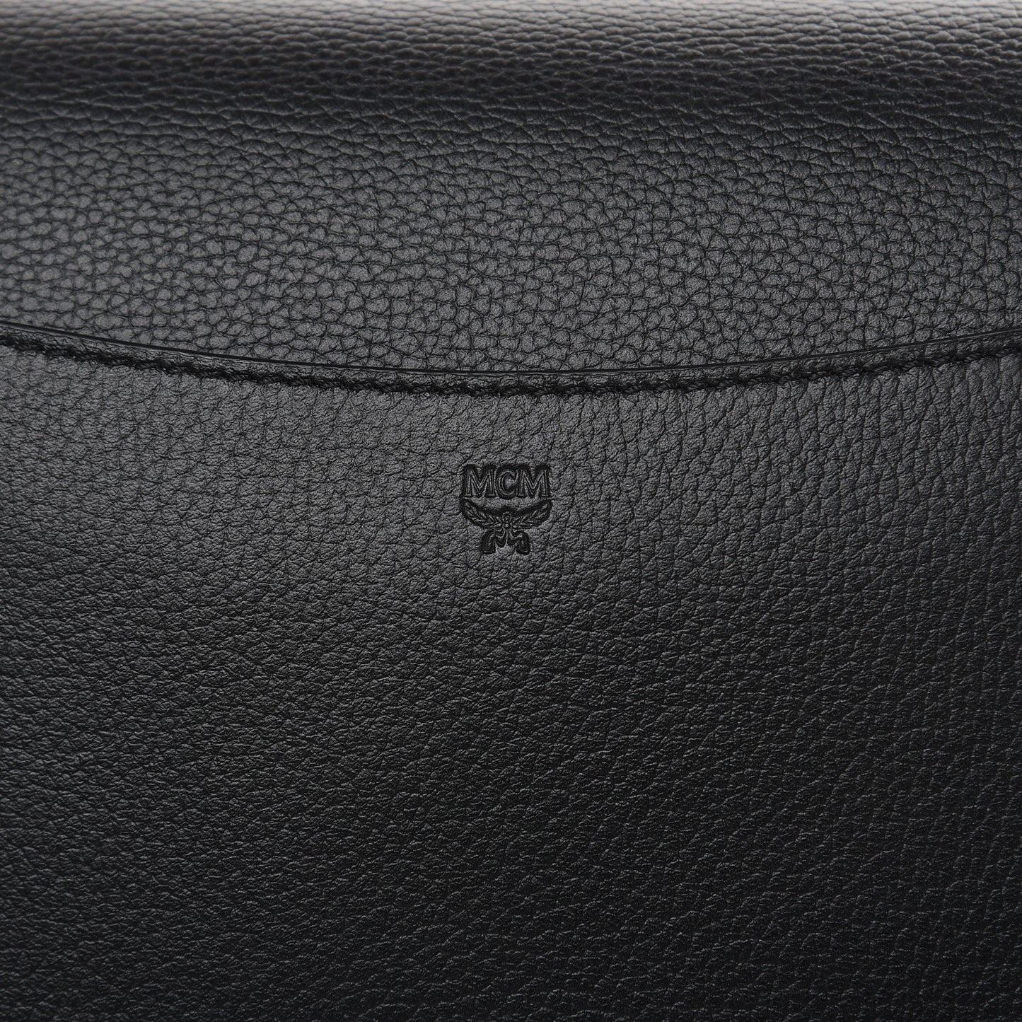 Calfskin Visetos Small Patricia Crossbody Bag Cognac Black