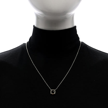 David Yurman 18K Yellow Gold Sterling Silver Diamond Black Onyx 7mm Chatelaine Bezel Pendant Necklace 2 of 5