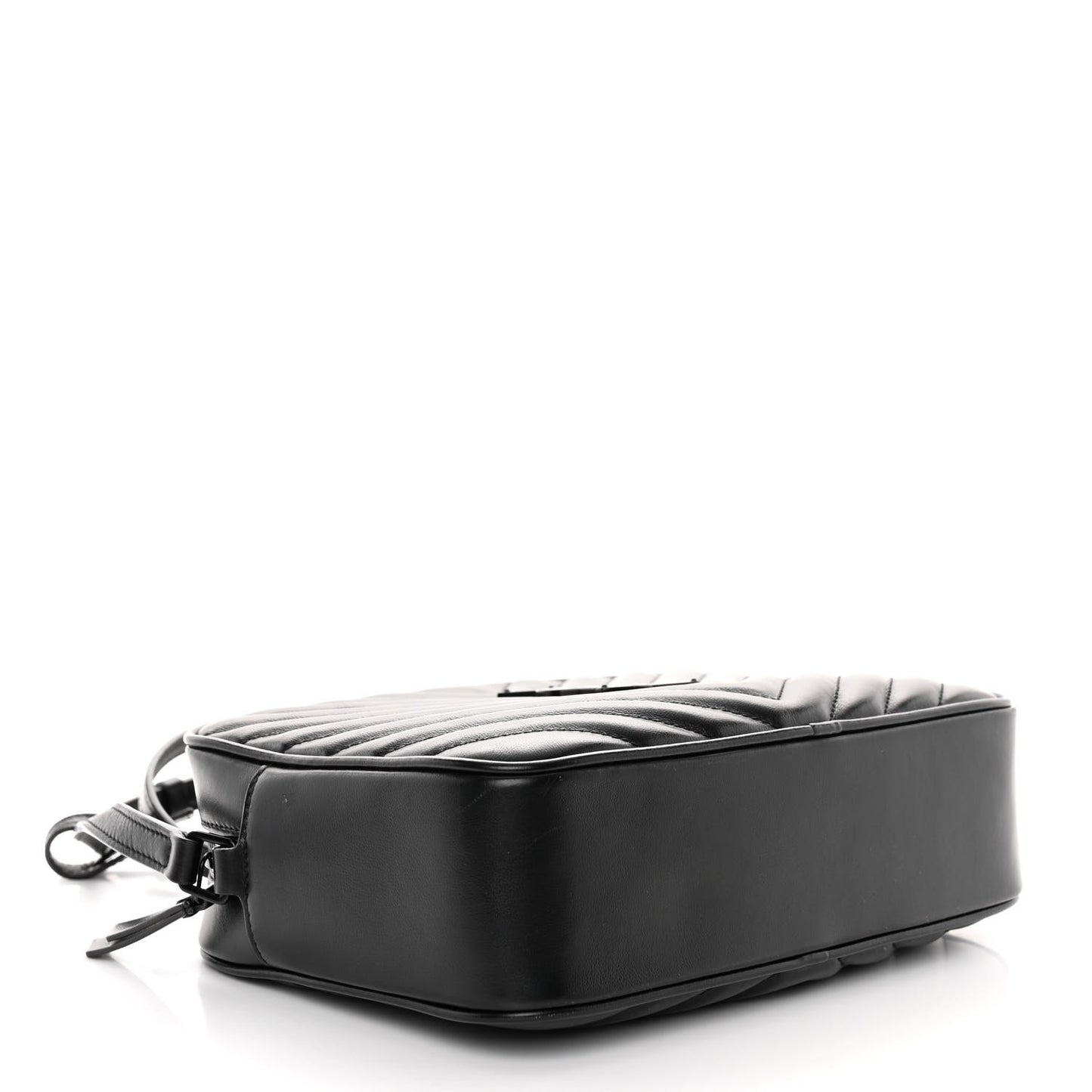 Calfskin Matelasse Monogram Monochrome Lou Camera Bag Black