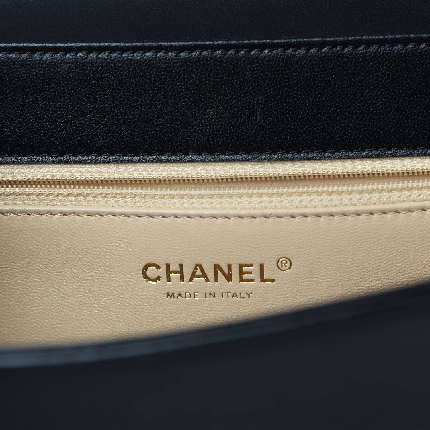 Chanel Sheepskin Chain CC Subtle Flap Black 9 of 10