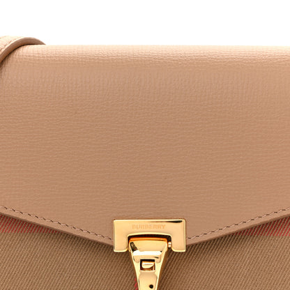 Burberry Derby Calfskin House Check Baby Macken Crossbody Bag Camel 8 of 11