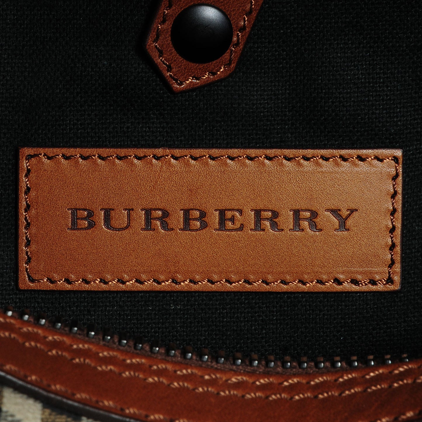 Haymarket Check Leighton Business Bag Dark Ochre