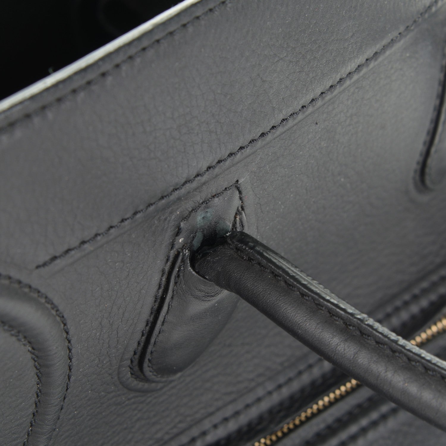 Celine Supple Calfskin Medium Phantom Luggage Black 11 of 12