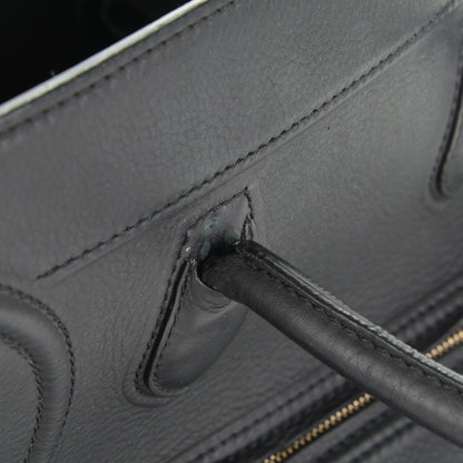 Celine Supple Calfskin Medium Phantom Luggage Black 11 of 12