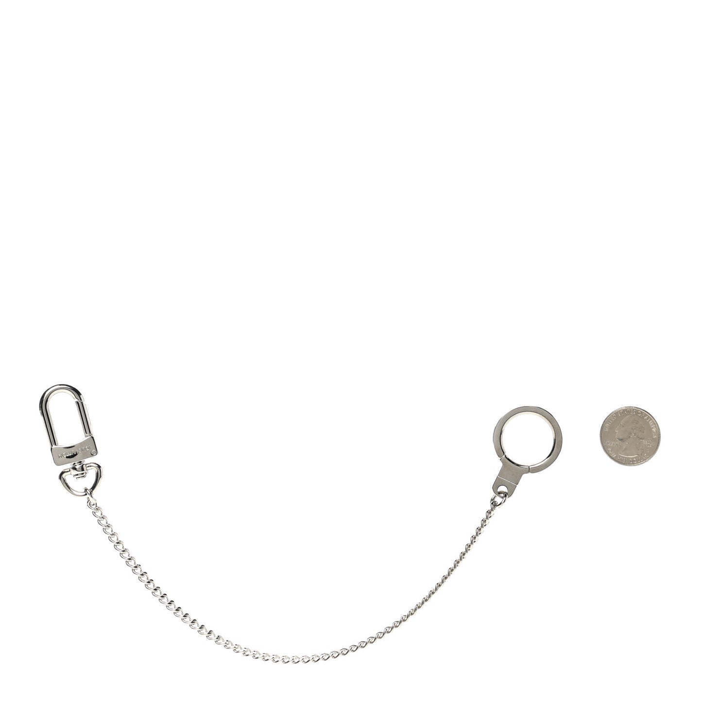 Pochette Extender Key Ring Chain Silver