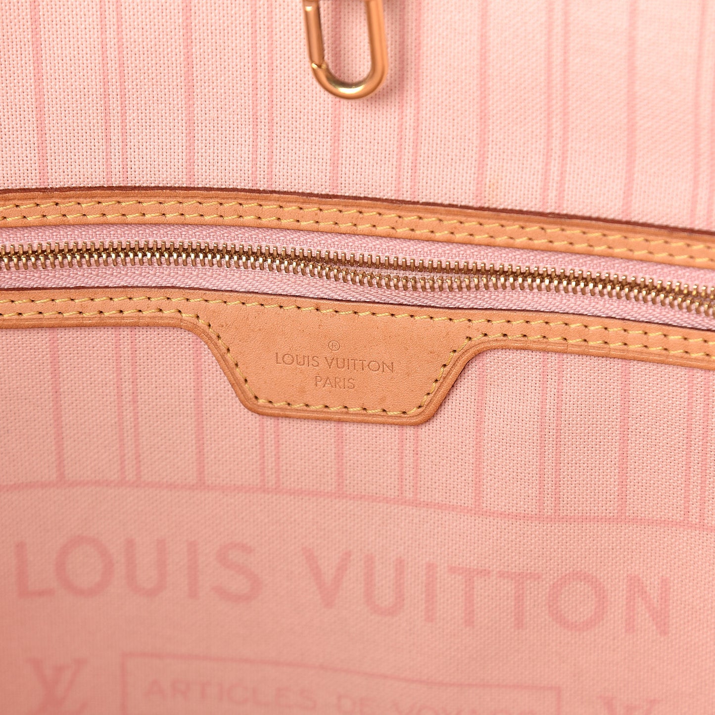 Damier Azur Neo Neverfull MM Rose Ballerine