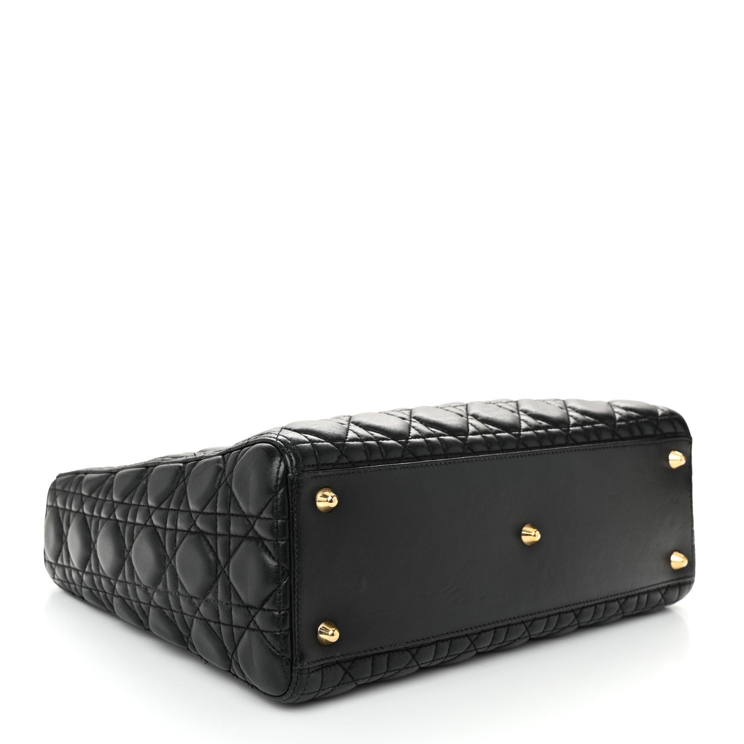 Christian Dior Lambskin Cannage Large Lady Dior Black 4 of 10