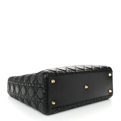 Christian Dior Lambskin Cannage Large Lady Dior Black 4 of 10