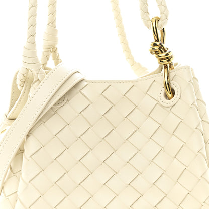 Bottega Veneta Nappa Intrecciato Small Parachute Shoulder Bag Sea Salt 7 of 9