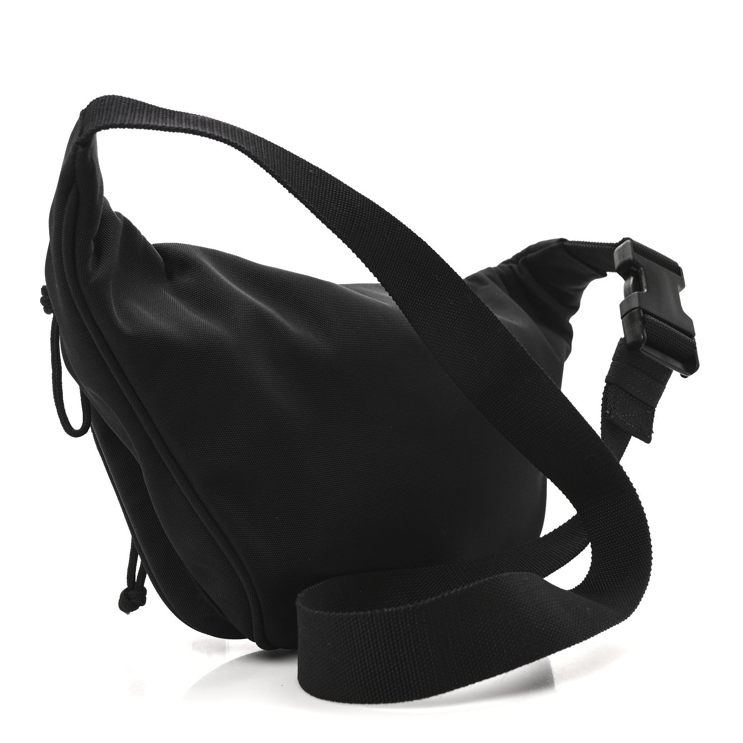Balenciaga Nylon Canvas Logo Explorer Beltpack Black White 3 of 10