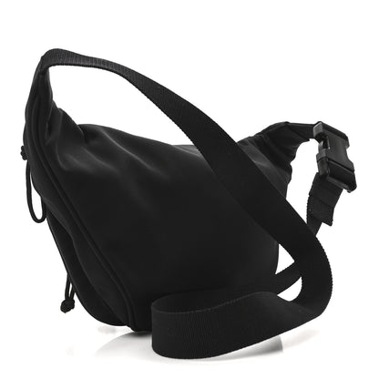 Balenciaga Nylon Canvas Logo Explorer Beltpack Black White 3 of 10