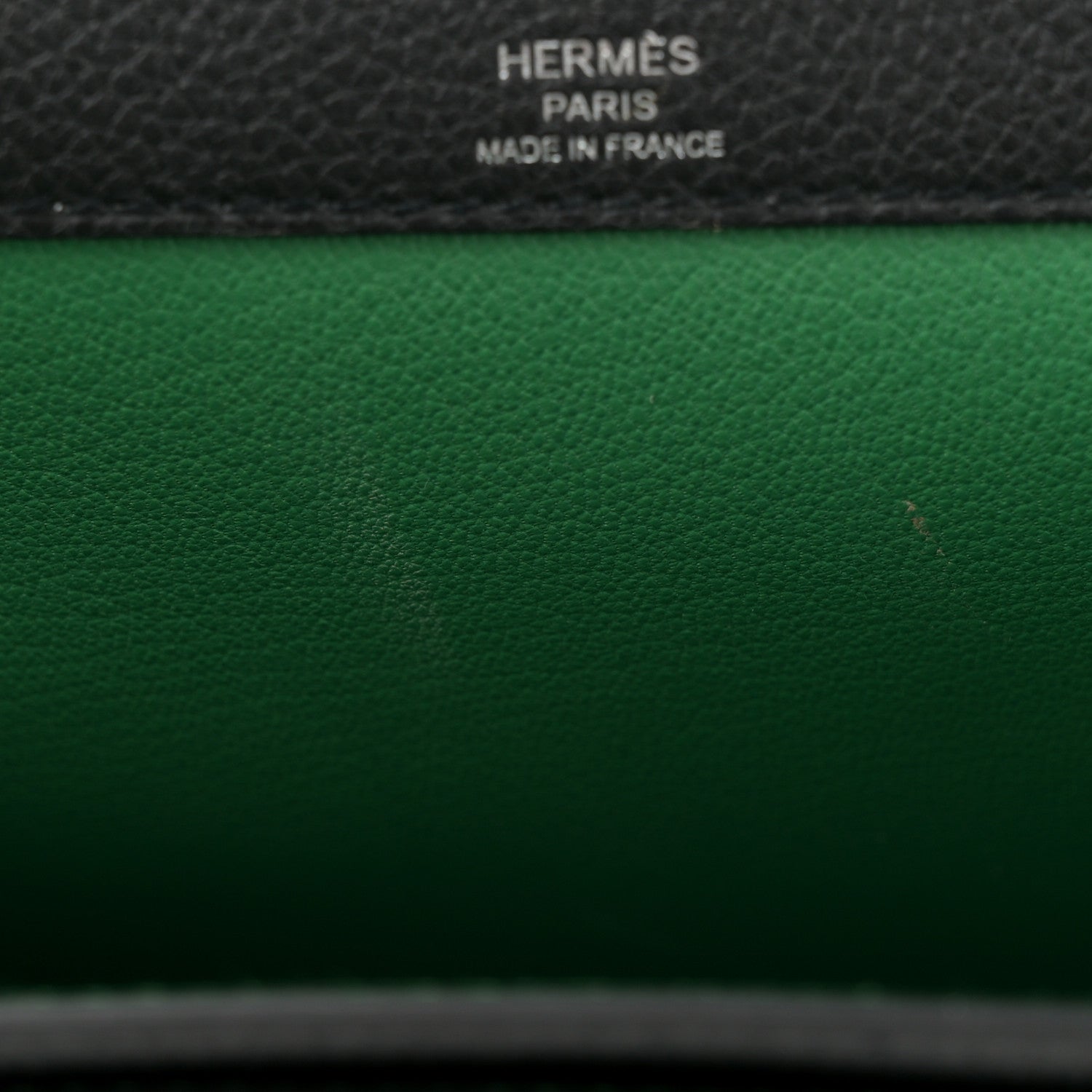 Hermes Togo Verso Kelly Depeches 25 Pouch Black Bamboo 11 of 12