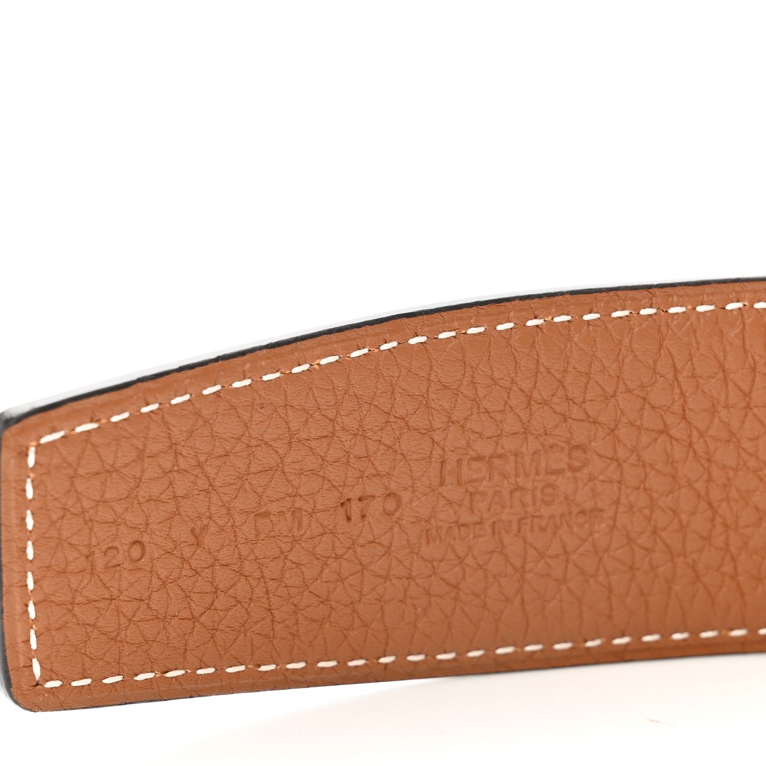 Hermes Box Togo 32mm Belt Strap 120 48 Gold Black 3 of 6