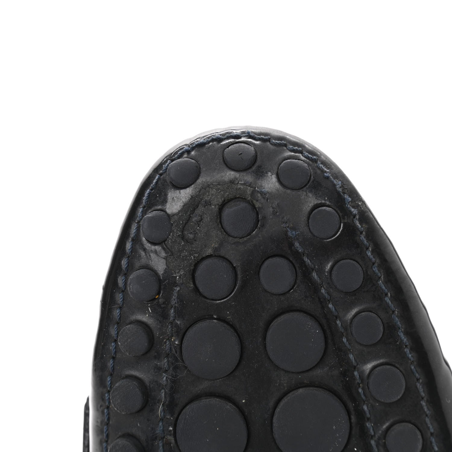 Louis Vuitton Patent Calfskin Oxford Loafers 37.5 Black 10 of 12