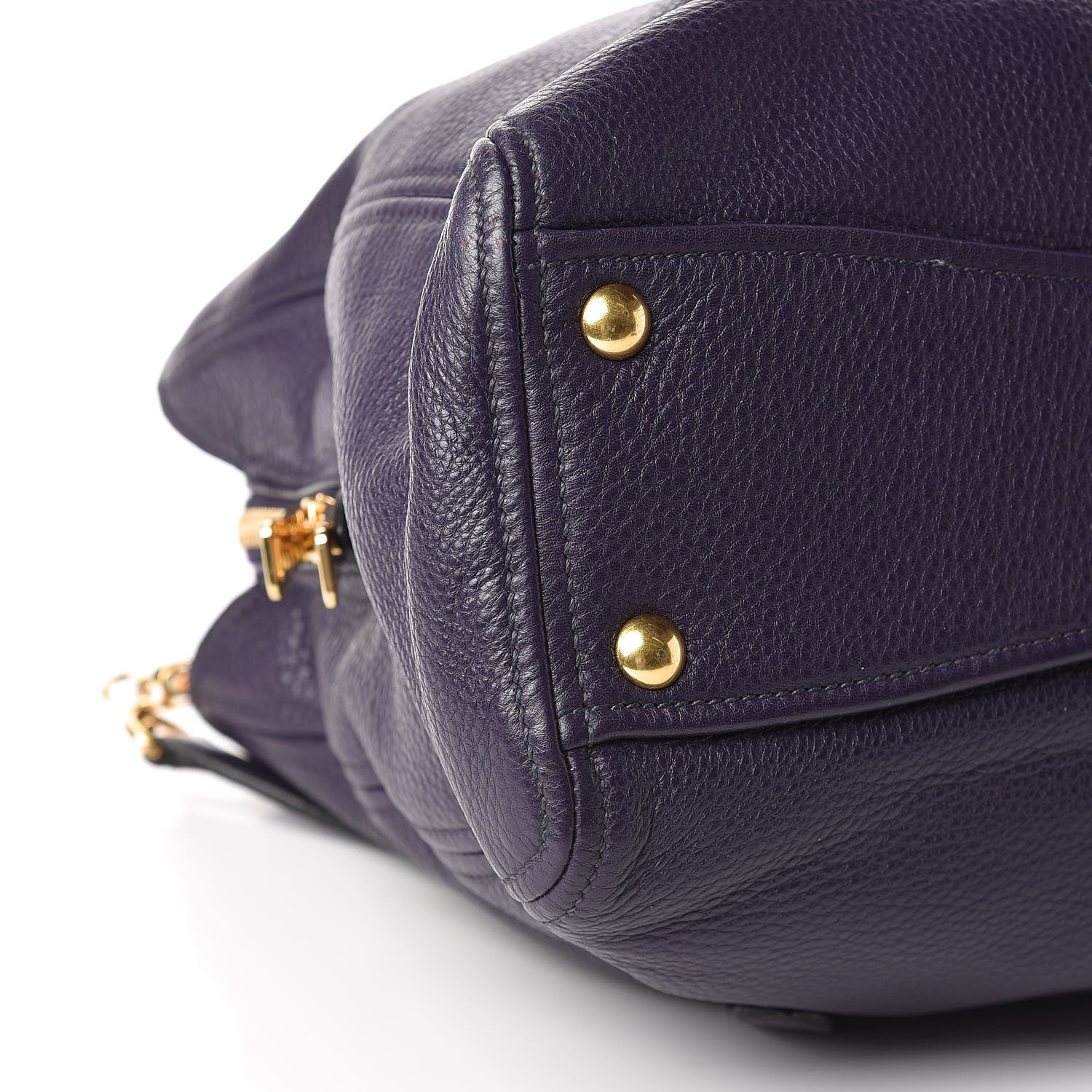Miu Miu Vitello Daino Tote Uva 10 of 11