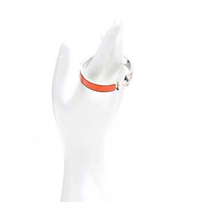 Hermes Enamel Narrow Clic Clac H Bracelet PM Orange 2 of 5