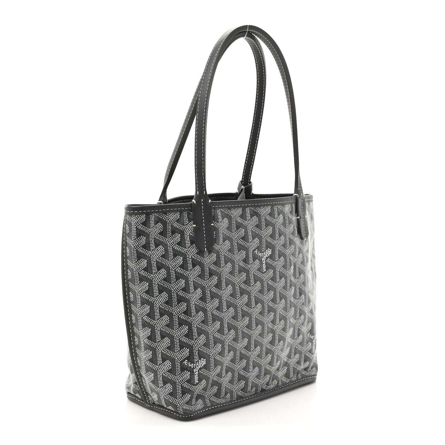 Goyardine Reversible Mini Anjou Grey