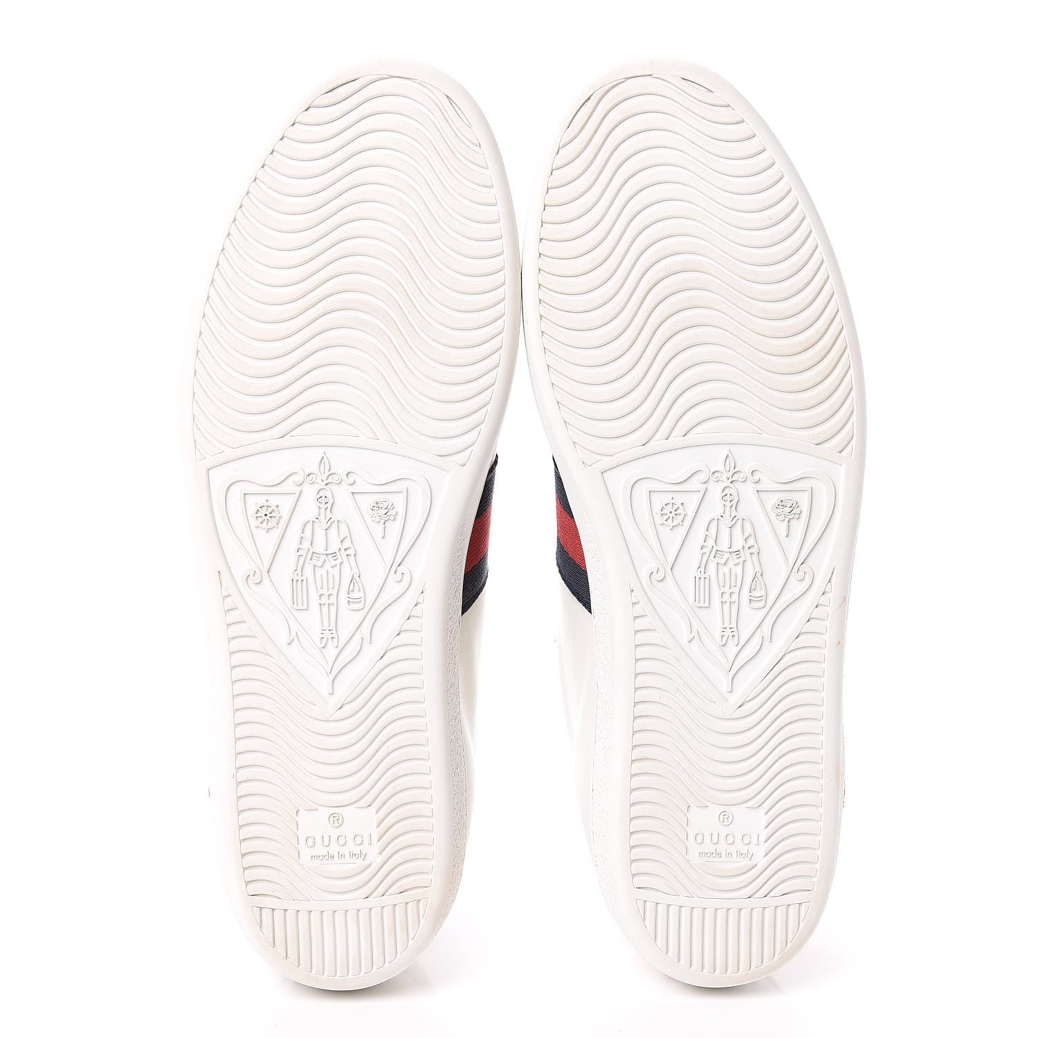 Gucci Calfskin Nappa Web LOVED Embroidered Womens Ace Sneakers 40 White Red Flame Notte 7 of 11