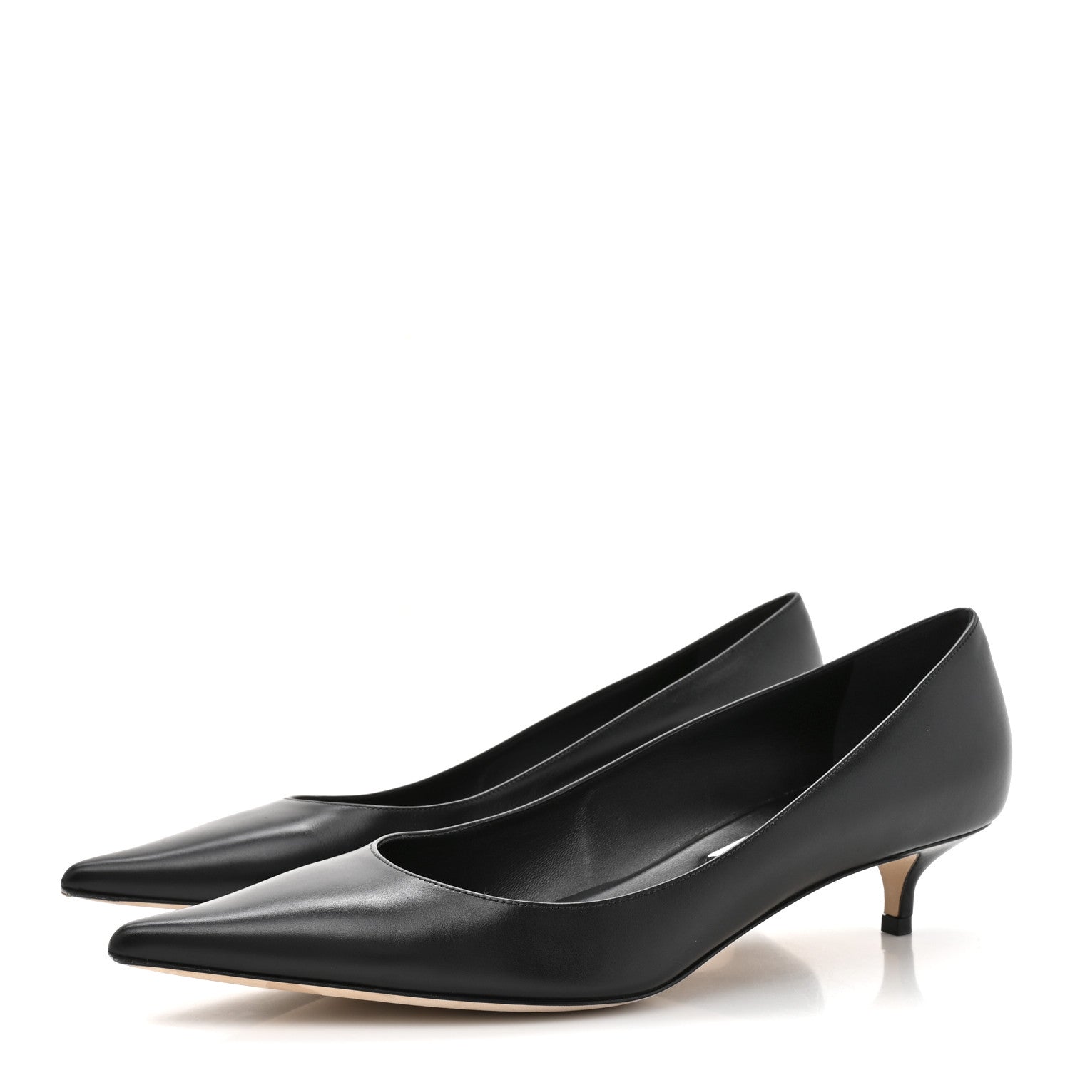 Jimmy Choo Calfskin Amelia 35 Pumps 41 Black 4 of 9