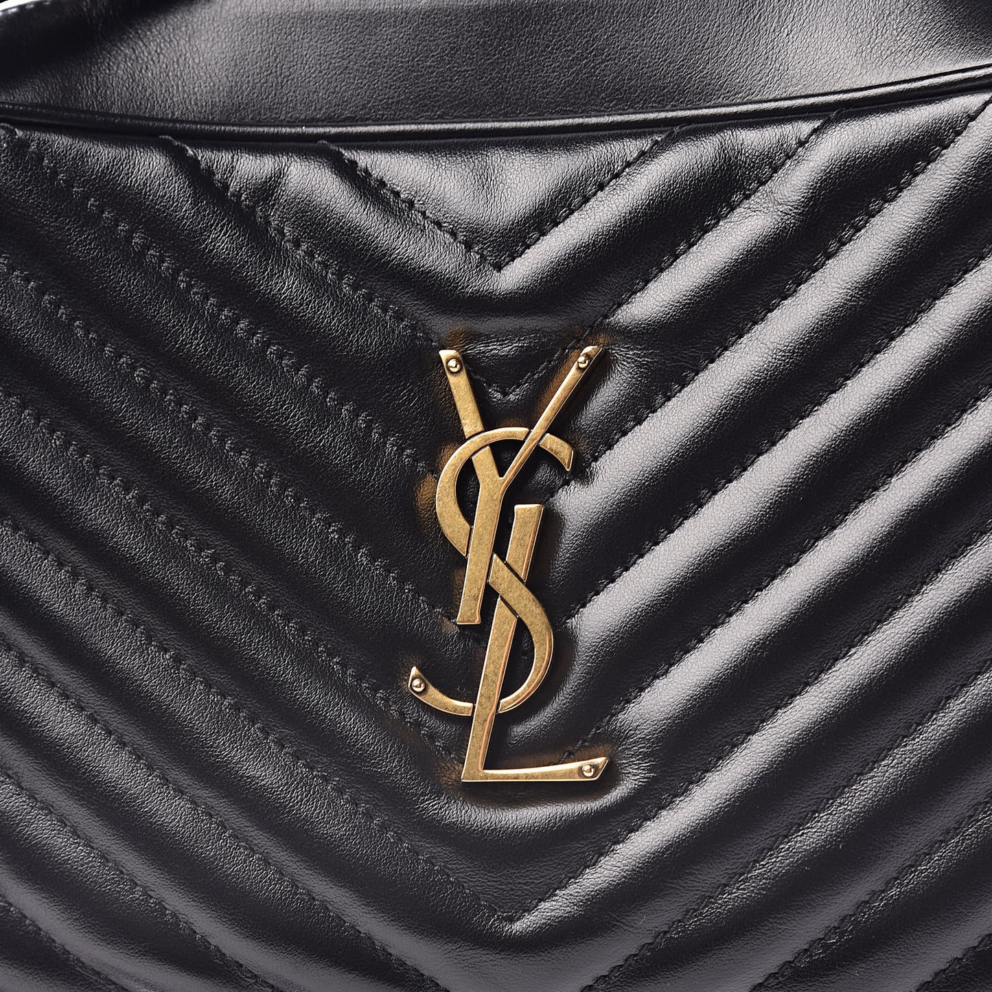 Calfskin Matelasse Monogram Lou Camera Bag Black