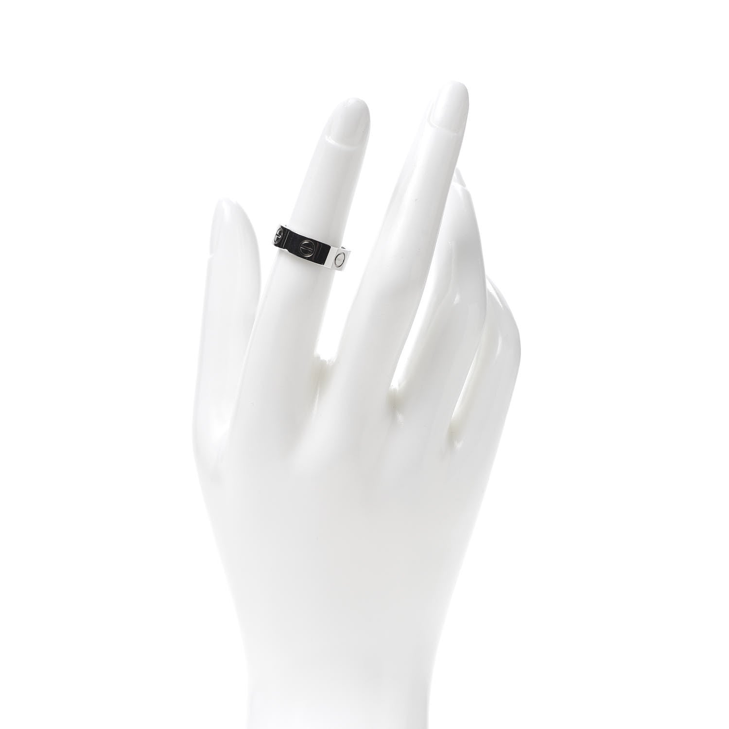 Cartier 18K White Gold 5.5mm LOVE Ring 50 5.25 2 of 4