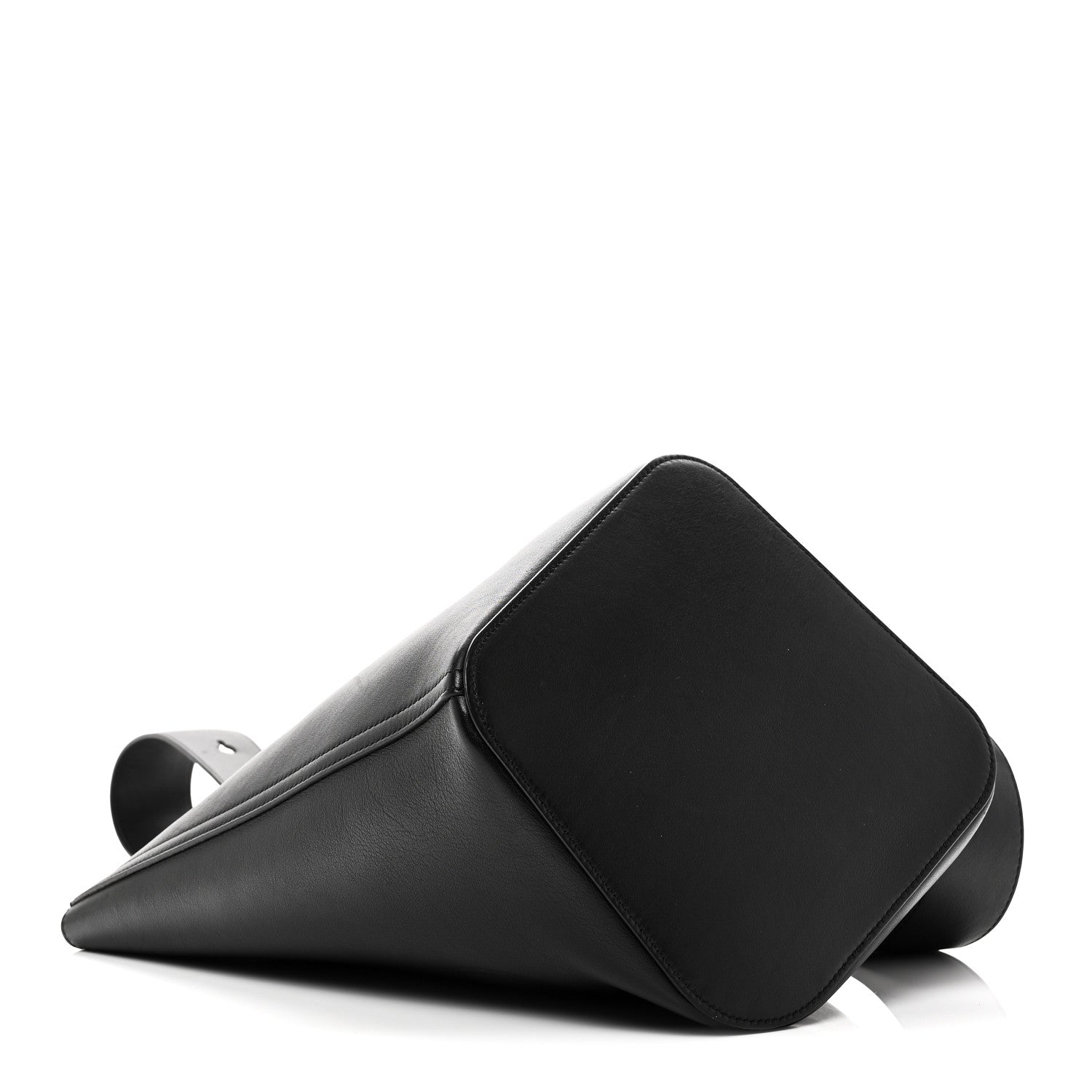 Loewe Smooth Calfskin Medium Pebble Bucket Bag Black 4 of 9