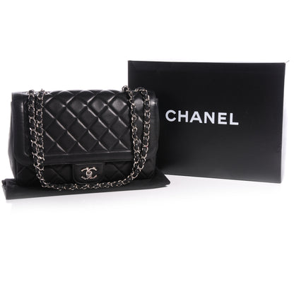 Chanel Lambskin Large Coco Rider Flap Black 5 of 8