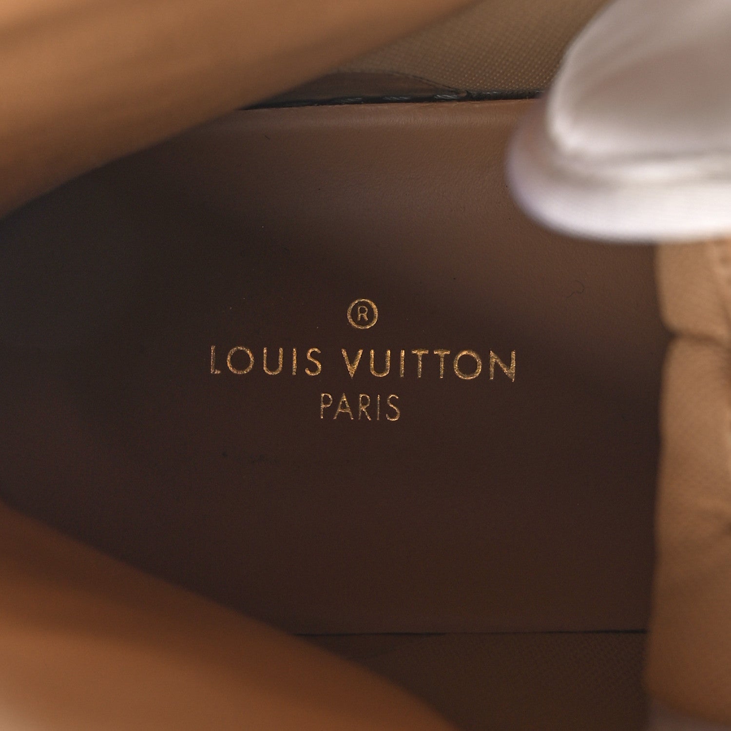 Louis Vuitton Calfskin Monogram Rivoli High Top Sneakers 10 Orange 9 of 9